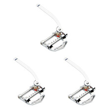 3X Guitar Vibrato Tailpiece Tremolo Flat Top Body Tremolo Unit Vibrato Bridge for Tele, SG, LP, Electric Guitars(Silver)