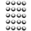 Guitar Knobs 10 Volumes and 10 Tones Silver Top Hat Bell 1
