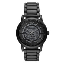 Emporio Armani AR60045 Meccanico Skeleton Black Men's Watch