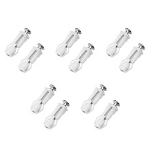 5X Toilet Screws and Toilet Lid Screws Stainless Steel Top Fixing Hinges Screws, for Toilet Replacement Parts