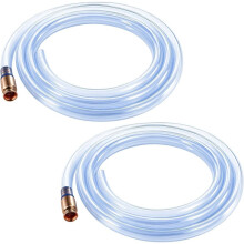 Shaker Siphon Hose 1/2" 10ft,Gas Siphon Pump for Gasoline/Fuel/Water Transfer,Safety Self Priming Hose (2 Pack)
