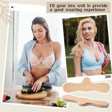 10pcs Bra Liners to Absorb Sweat Under Breasts, Non Woven Underboob Sweat Absorber Pads Soft Sweat Pads Washable