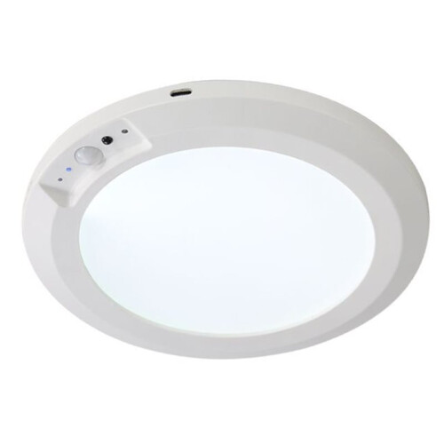 Motion Sensor LED Night Light - Rechargeable Ceiling Light for Indoor Security