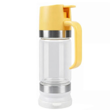 Honungsdispenser Utan Dropp med Bas 350 Ml Graderad Glasburk och Kladdfritt Handtag, Sirapsbehållare för Kaffe, Te och Pannkakor