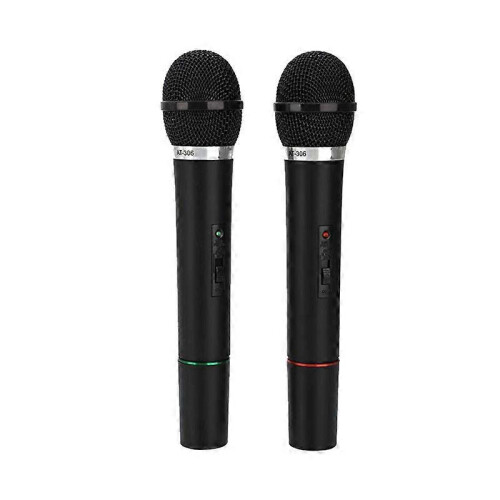 2x microfono wireless PRO Microfono FM per cantare DJ Karaoke Show Party Studio 1