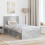 VidaXL vidaXL Bed Frame Concerte Grey 90 x 190 cm Solid Pine Wood 2
