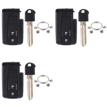 3X 2 Button Remote Key Case Shell and Blade for Verso Prius