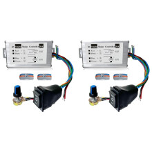 2X Motor Speed Controller, 12V 24V 36V 48V 60V Motor Pulse Width Modulator Regulator with CW/CCW