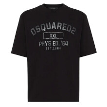 (S, Black) DSquared2 Mens Phys Ed Military Logo T-Shirt