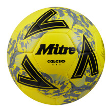 (3, Fluorescent Yellow/Black/Grey) Mitre Calcio 24 Football