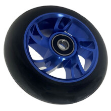 100mm Aluminum Hub Stunt Scooter Wheels Set with High Elasticity Polyurethane Tire 2pcs for Enhanced Performance