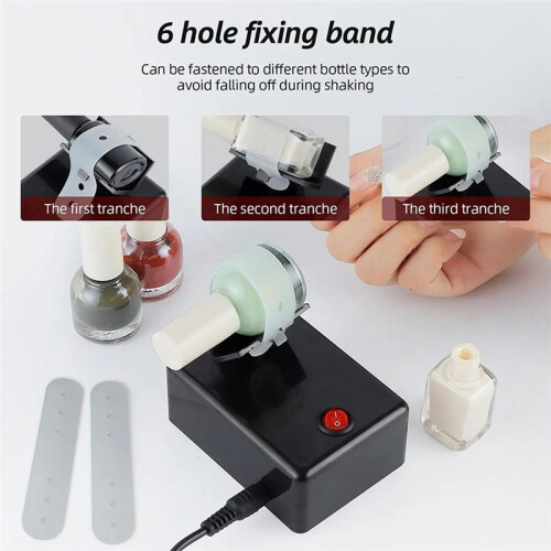 Electric Model Paints Nail Lacquer Shaker Shaking Machine Evenly Tools UV Gel Paint Liquid Shaking Machine UK Plug