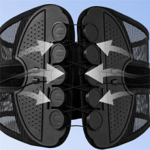 Waist Support Belt with Buckle Double Pull Back Brace Belt Breathable Mesh Lumbar Support Belt Gym Accessories