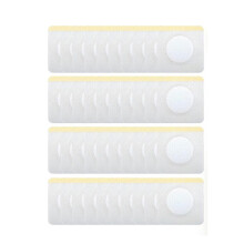 Castor Oil Patches, 100PCS Castor Oil Belly Button Patch Disposable Organic Cotton Self-Adhesive Pads for Belly Button
