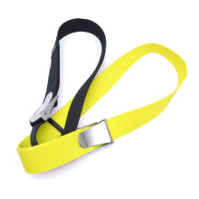 Scuba Diving Weight Belt Strap Adjustable Backplate Harness Crotch Strap with Steel Buckle Diving Supplies 1.8m Yellow