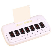 Electric Keyboard Kids Puzzle Early Education Electronic Piano Toy Teaching Musical Instrument for Girl Boy White