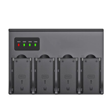 NP F960 NPF970 NP-F970 4-Channel Digital Camera Battery Charger W LCD Display for NP-F550 F750 F970(EU Plug)