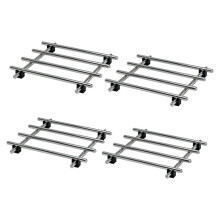 4Pcs Stainless Steel Trivet for Hot Dishes,  Metal Trivets for Hot Pots and Pans, Metal Cooling Racks