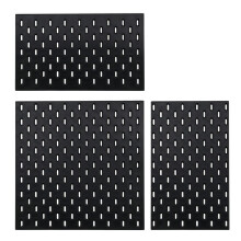 Miniature Furniture Decoration Items Perforated Board Wall Rack DIY Storage Display Furniture Accessories Black