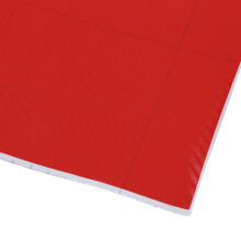 DIY 30X127 3D Koolstofvezel Decal Vinyl Film Wrap Roll Zelfklevende Auto Sticker Vel Rood