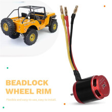 3542 Outrunner Brushless Motor AM32 Programming 80A ESC with Black Gearbox for 1/10 RC Crawler Car SCX10 TRX4 TRX6,B