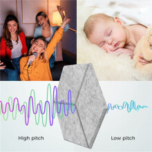 12 Pack Self-Adhesive Y-Lined Acoustic Panels,Sound Proof Foam Panels,Sound Absorbing Panels for Home & Offices