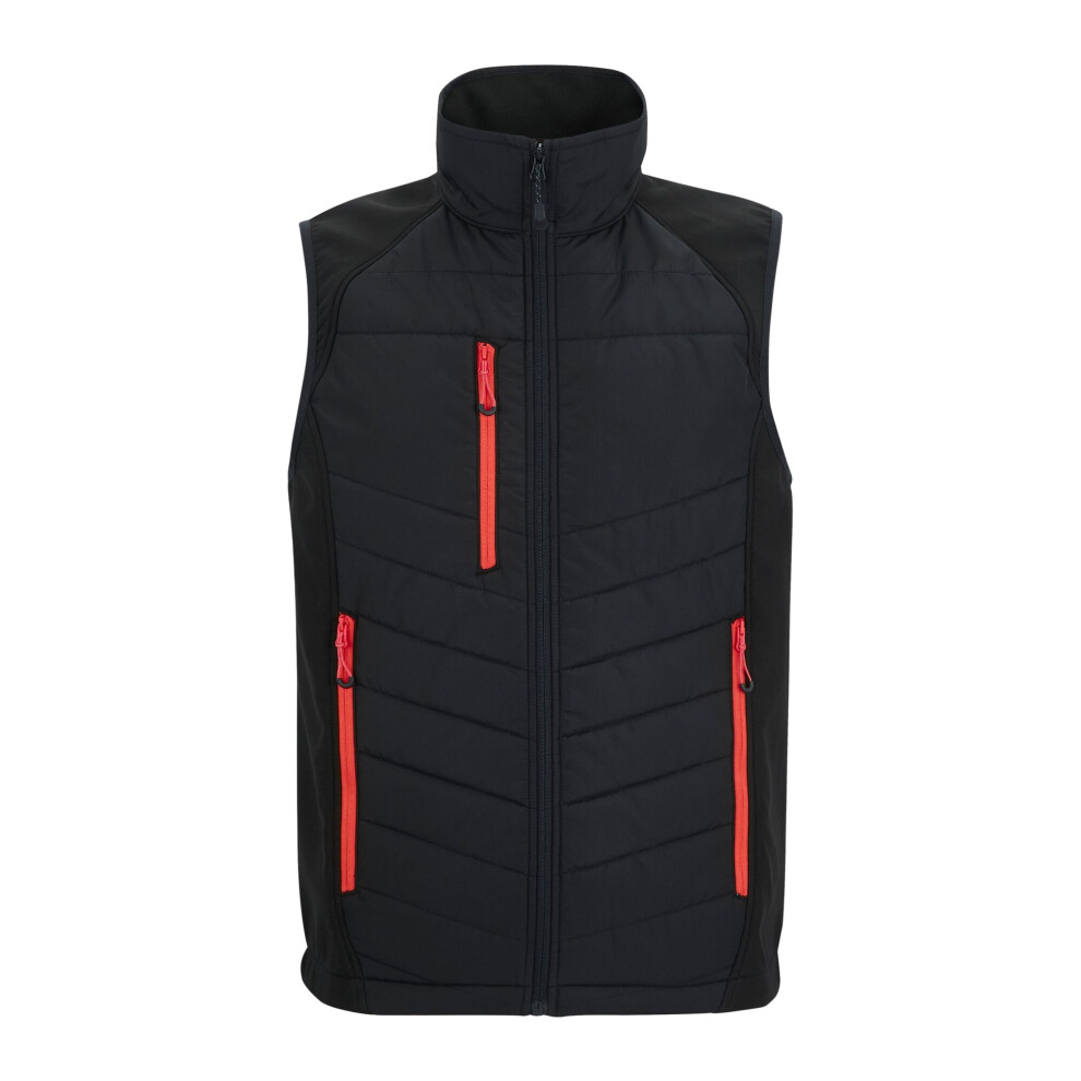 Regatta (S, Black/Classic Red) Mens Full Zip Gilet