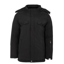 (3XL, Black) Lee Cooper Mens Hooded Puffer Jacket