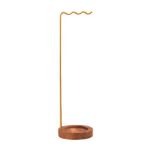 Wind Chime Stand Desk Organization Calligraphy Brush Holder Rack Chinese Writing Brush Hanger for Hanging Pendant Gold