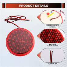 Módulo de Luz de Señal de Tráfico de 100 mm de Diámetro  12V Lámpara LED de Tráfico Lámpara de Señal de Tráfico Sin Visera Roja