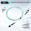 MPO Patchcord 12 Core OM3 Patch Cable Optic Cable Multi Mode OM3 Mpo for 100G 40G Module 12 Core OM3 Mpo Patchcord A 2