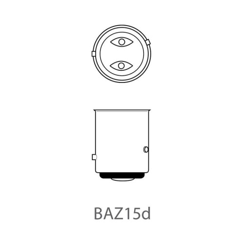 Autó izzó 12V 21/4W BAZ15d 2 db bliszterben 2