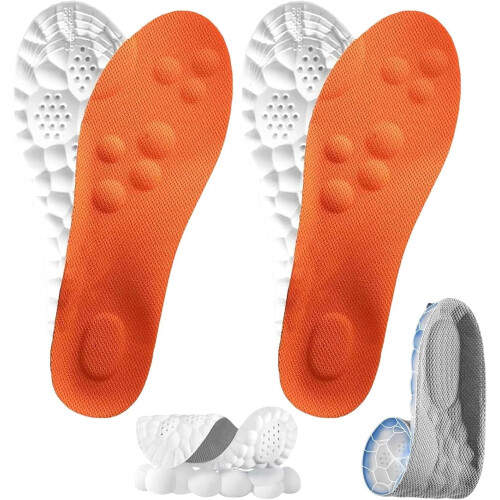 Men's and Women's Insoles with 4D Memory Foam Arch Support