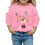 Children's Christmas reindeer pullover top long sleeve 1