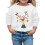 Kids Christmas Pullover Reindeer Print Round Neck Long 1