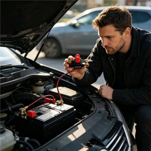 LED Digital Display Car Battery Disconnect  for Anti-Leakage Isolation Control