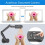 4K USB Document Camera for Teacher, 8MP Visualiser A3 with Dual Microphones, 3-Level LED Light, Image Invert, Foldable 6