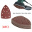 Triangle Sanding Discs Set 11-Hole Hook-and-Loop 30 Pcs 1