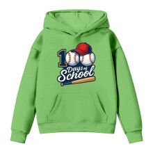 100 Days of School Hoodie for Kids Long Sleeve Letter Print