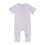 Baby Rompers Front Zipper Short Sleeve Solid Color 1