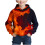 Boys Hooded Sweatshirt Flame 3D Print Long Sleeve Pullover 1