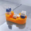 RJ45/RJ11/12 for  Jack Punch Down Stand Wiring Tool Antiskid Module Holder 4