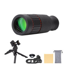 Lente Teleobjetiva 64x para Celular, Telescópio para Celular com Tripé e Clipe para Lente, Ideal para Observação de Pássaros, Shows e Fotografia.