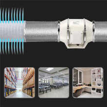 Duct Round 4 Inch Exhaust Ventilation Fan Kitchen Household Extractor Fan Bathroom Exhaust Fans EU Plug