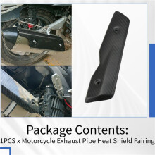 Motorcycle Exhaust Pipe Heat Shield Fairing Carbon Fiber Heatshield Guard for Z900