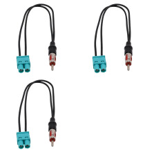 3X Dual Twin Double Fakra to DIN Aerial Adaptor Adapter Antenna for