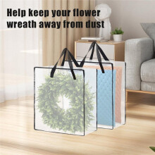 Wreath Storage Bag 5 Packs, 26 Inches 90 L Wreath Storage Container for Home Storage, Storage Bag for Christmas Wreath
