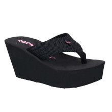 (3 UK, Black) Rocket Dog Womens/Ladies Diver Webbing Slip On Wedge Sandals