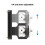HDRIG Quick Release Rail Clamp to Rosette Adapter Right Side Left Side Compatible for  Gimbal Stabilizer 2