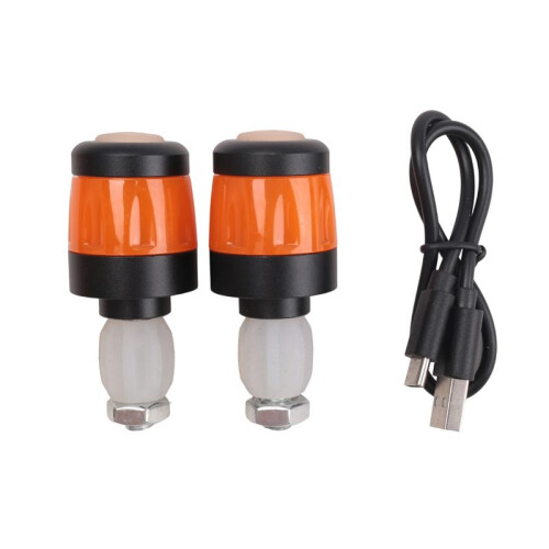 2Pcs Electric Scooter Handlebar Lights, LED Warning Light,Waterproof Turn Signal Lights 1